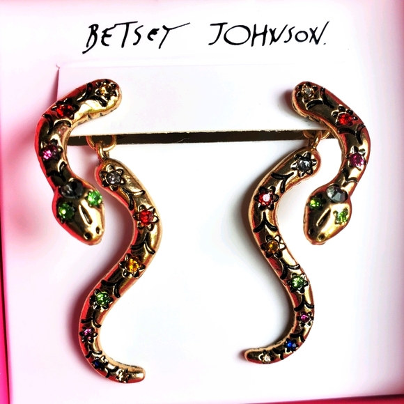 Betsey Johnson Jewelry - Betsey Johnson Snake Earrings